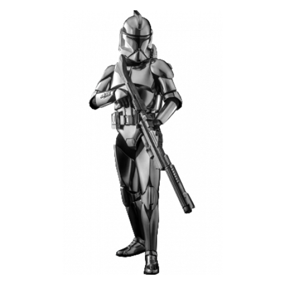 Hot toys figur clone trooper chrome version star wars